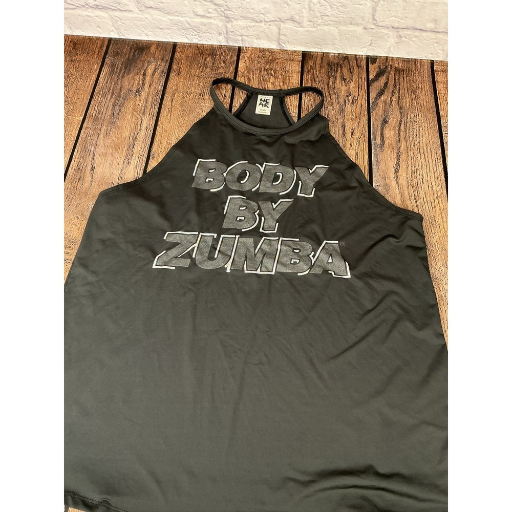 Zumba Body By Zumba Tank Top Black Racerback 'the glow up is real' L